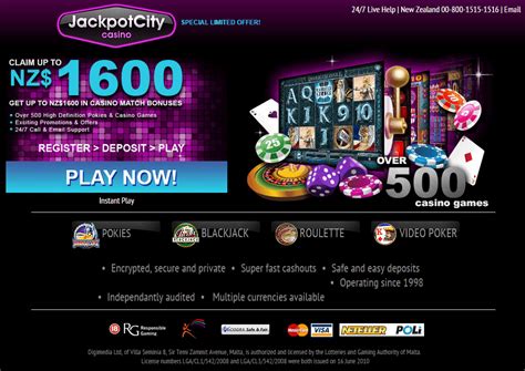 Jackpot City Online Casino NZ (Get $1,600 Bonus).
